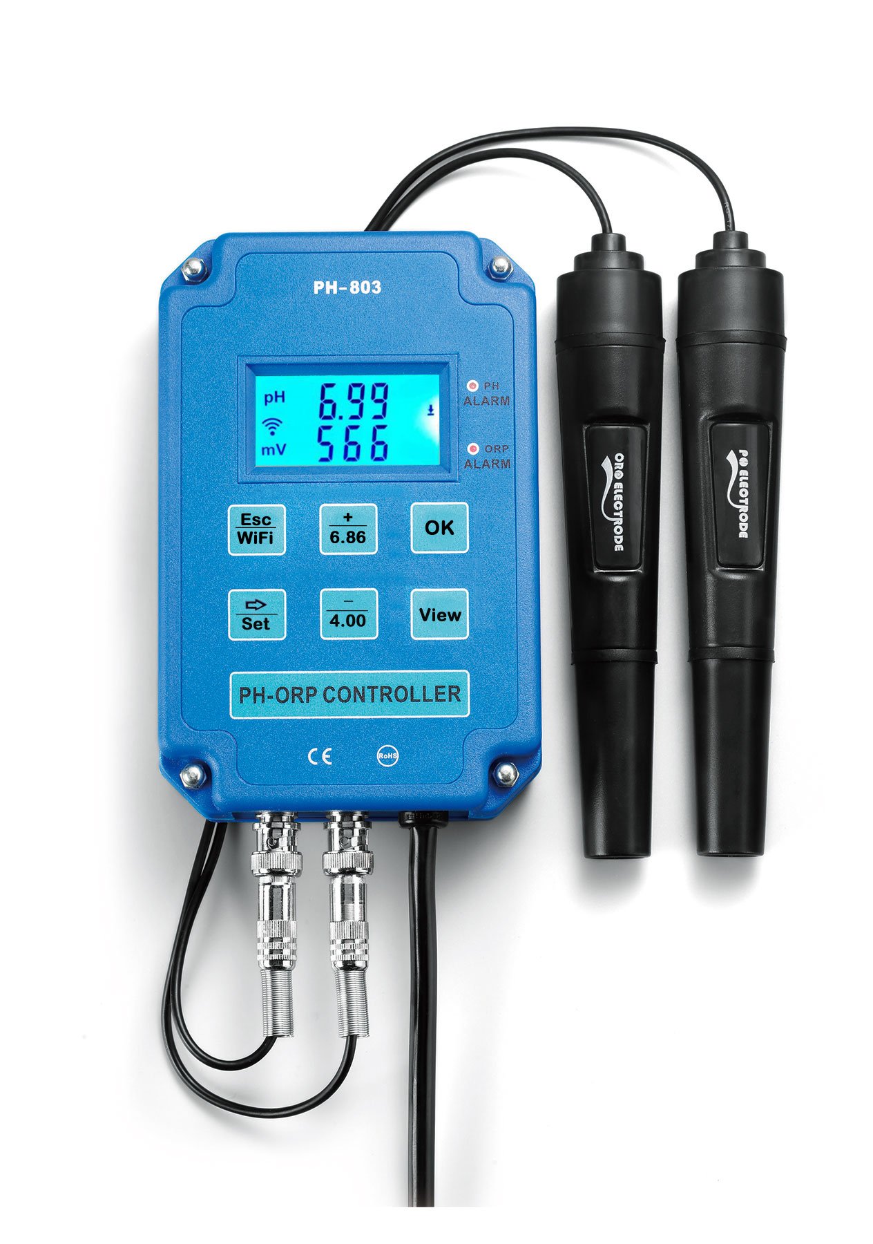 Controlador IoT de pH e ORP PH-803W com Wifi