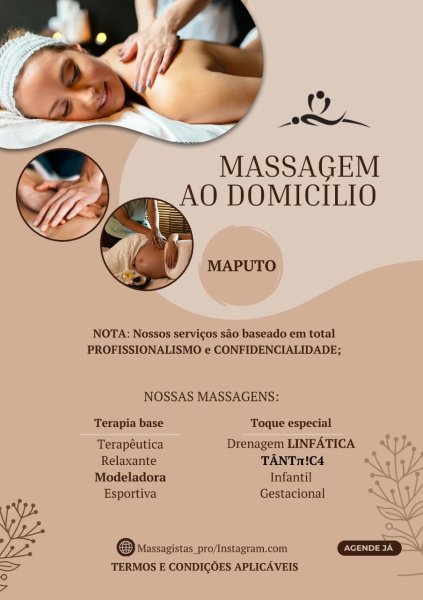 Massagem ao domicílio Maputo